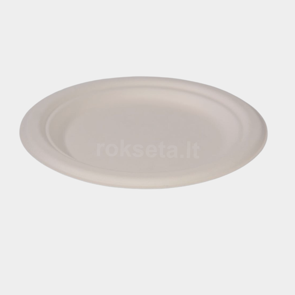 Lėkštės cukranendrių 22,5 ml. 50 vnt.
