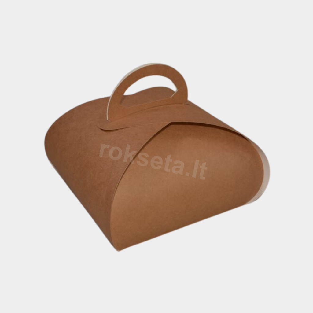Cardboard cake box 190 x 190 x 100 TULIP