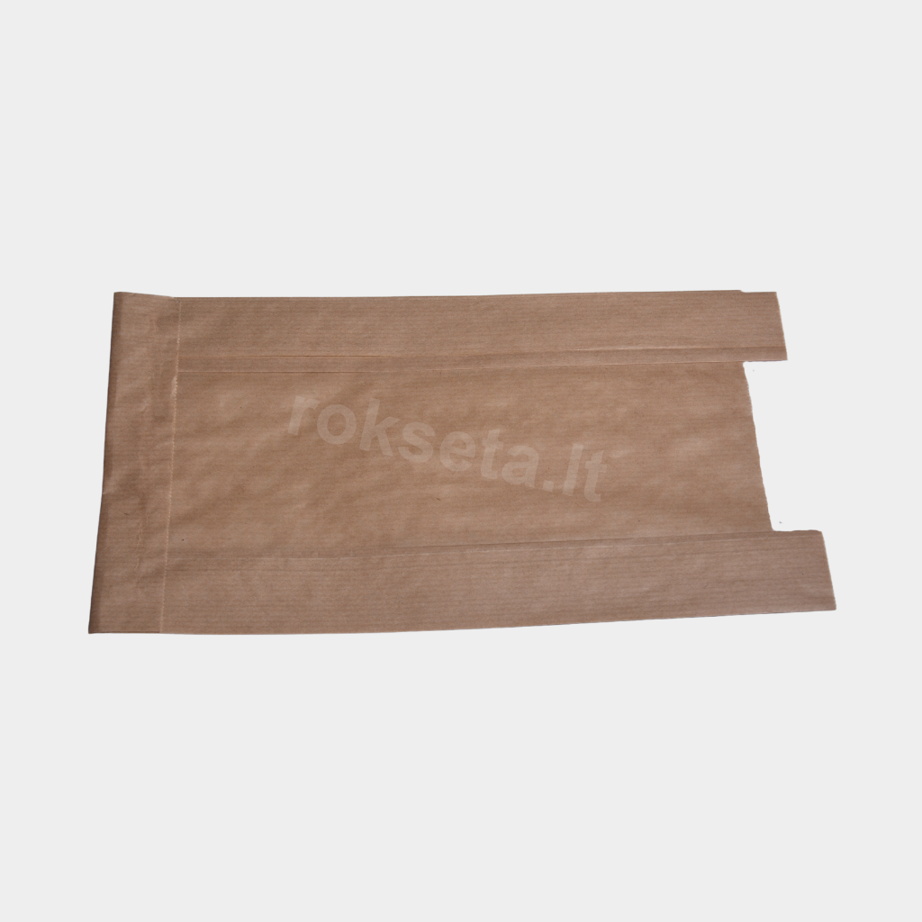 Brown paper bags 150 x 70 x 280+70 mm. with window 250 pcs.