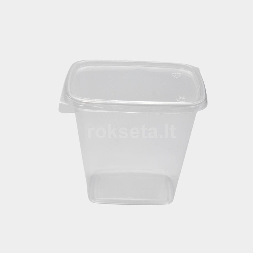 Rectangular box 500 ml. with lid