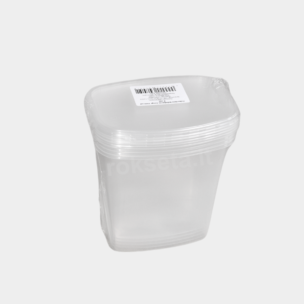 Packaging jars with lids, 750 ml. 5 pcs.
