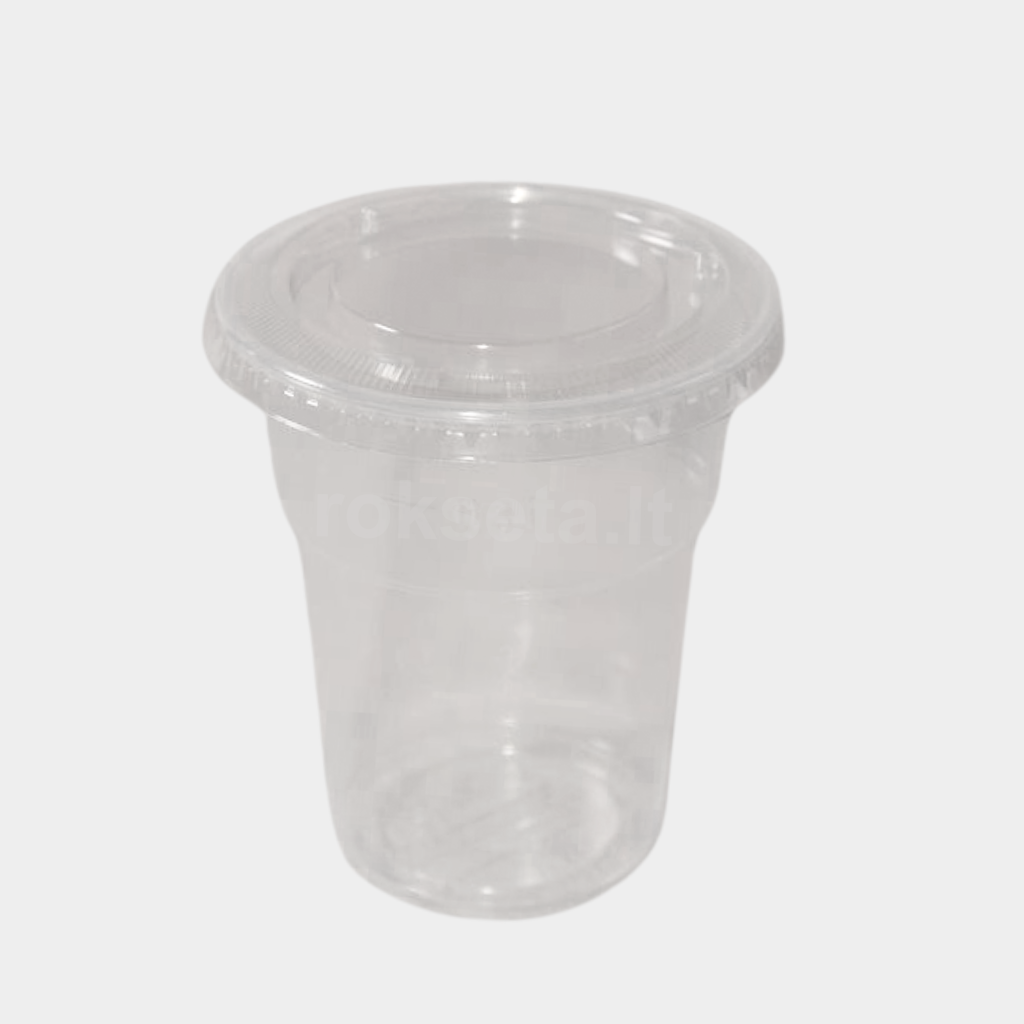 PET indeliai skaidrūs 300 ml. 95mm./.50 vnt.