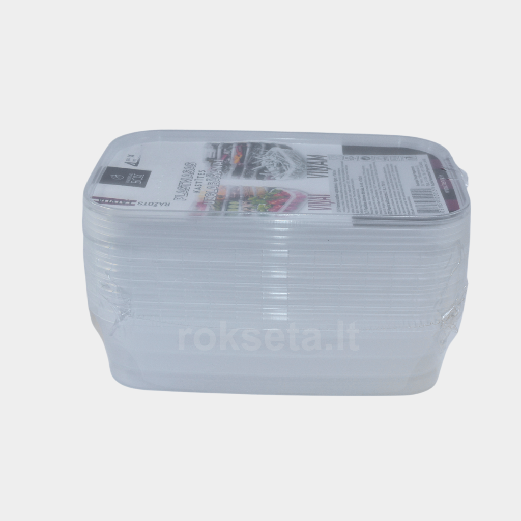 Hermetiškai sandarus indelis su dangteliu 750 ml. 4 vnt.