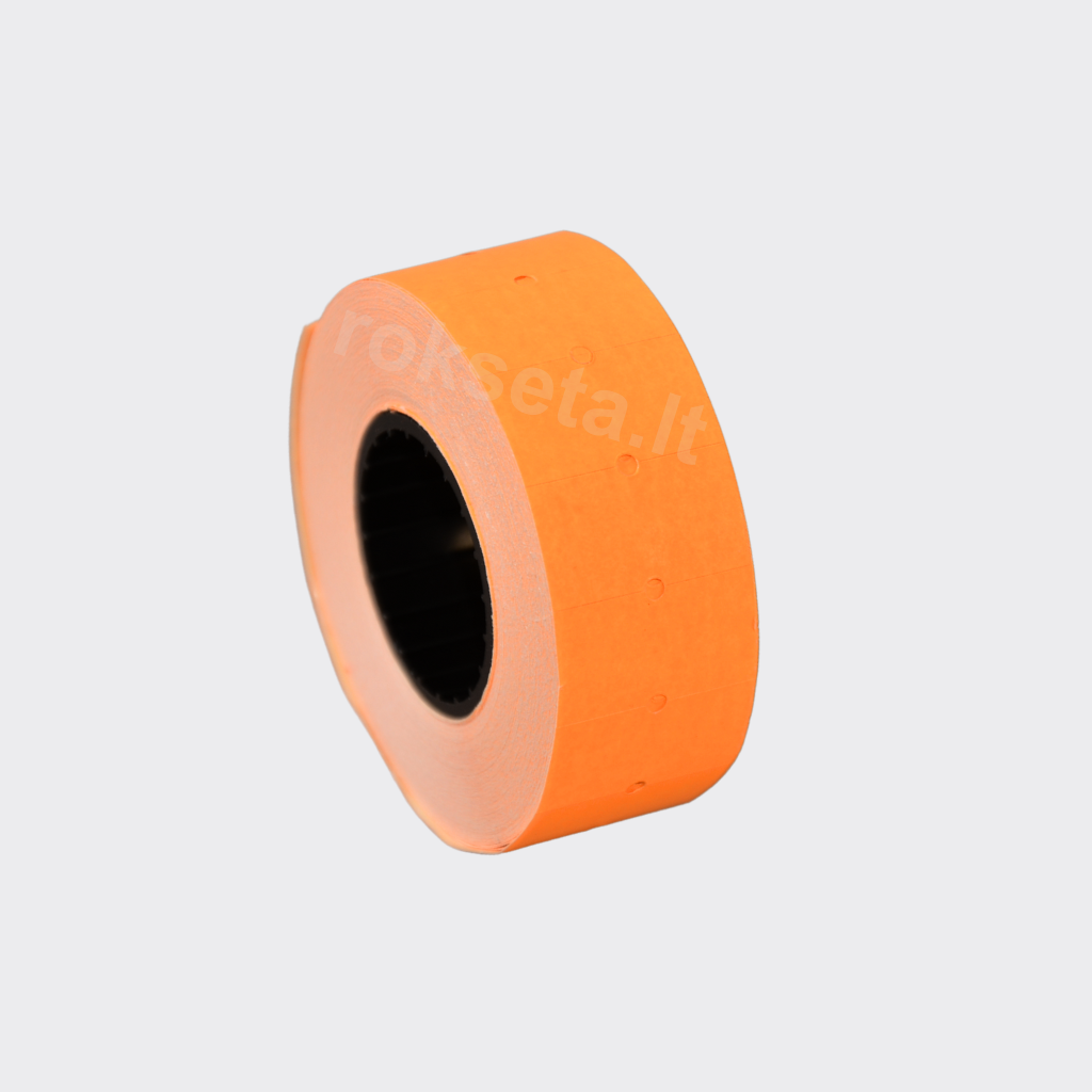 Lipnios kainų etiketės 21,5x12mm stačiakampė, spalvotos
