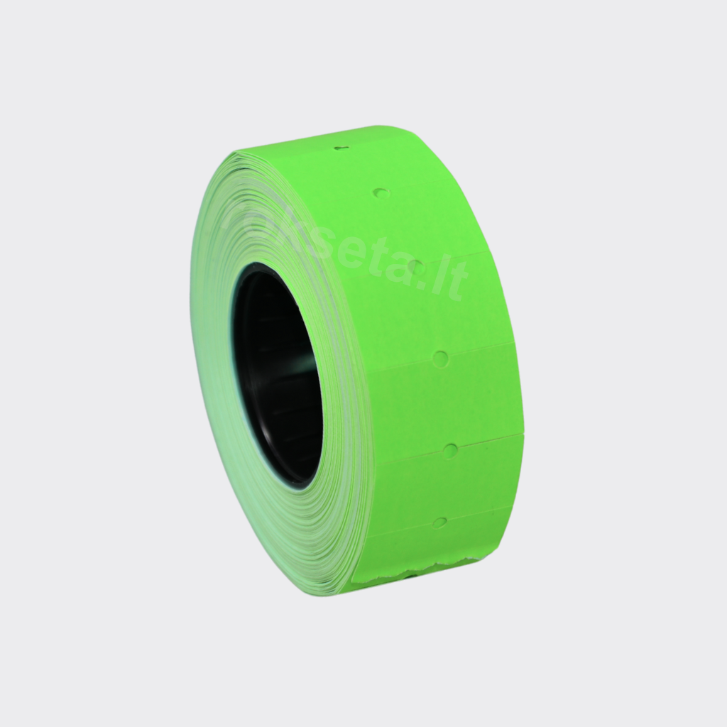 Lipnios kainų etiketės 21,5x12mm stačiakampė, spalvotos