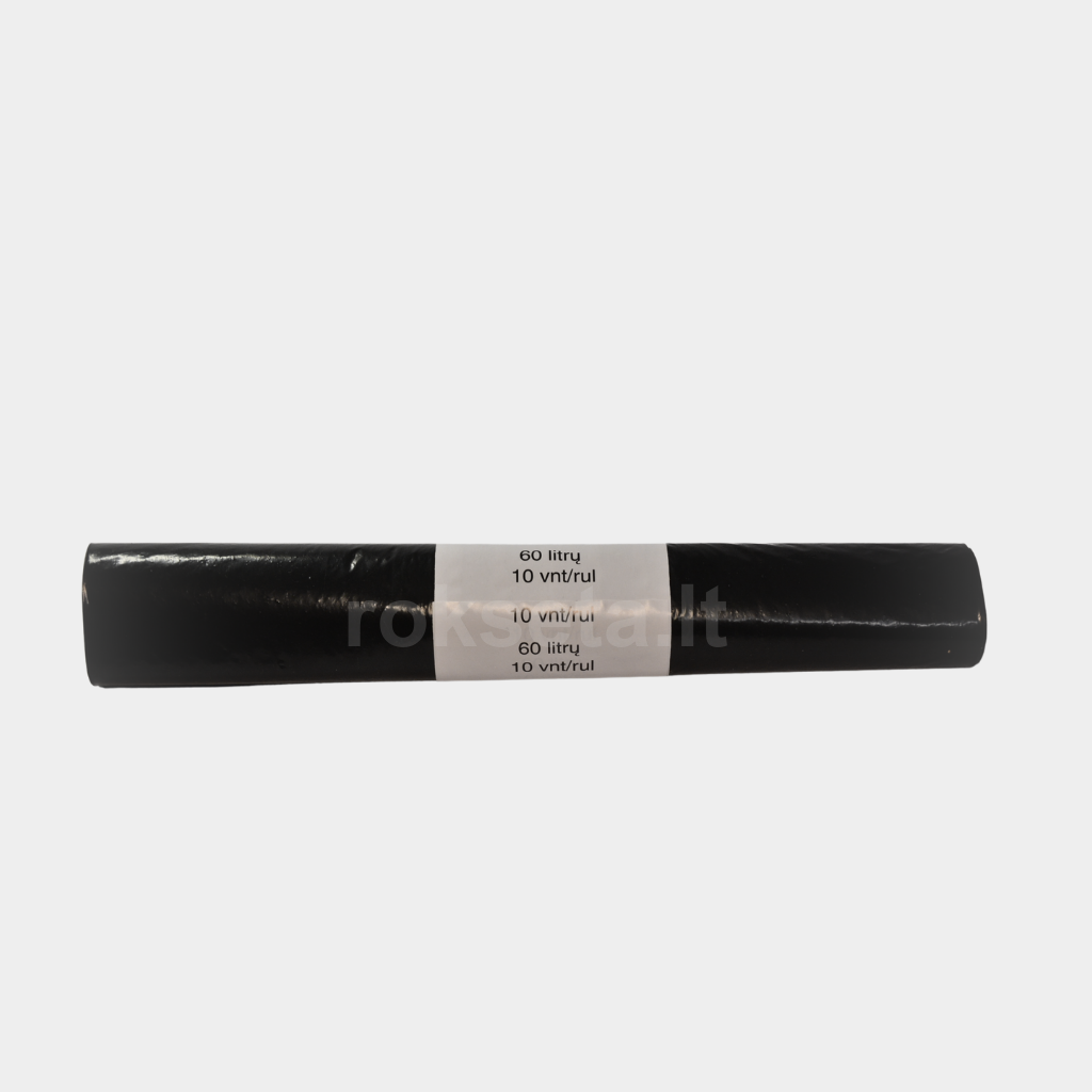 Garbage bags in a roll 60x75 cm. 60 L 10 pcs.