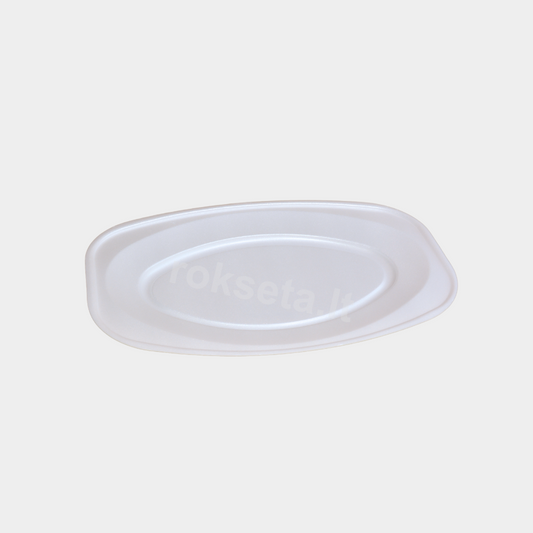 Oval tray white 55 cm.