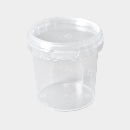Kibirėlis 1000 ml. su raudonu dangteliu.