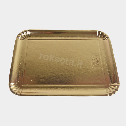 Auksinės spalvos popierinis padėklas 31x27 5S