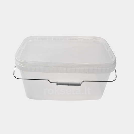 Rectangular bucket 11 L with lid