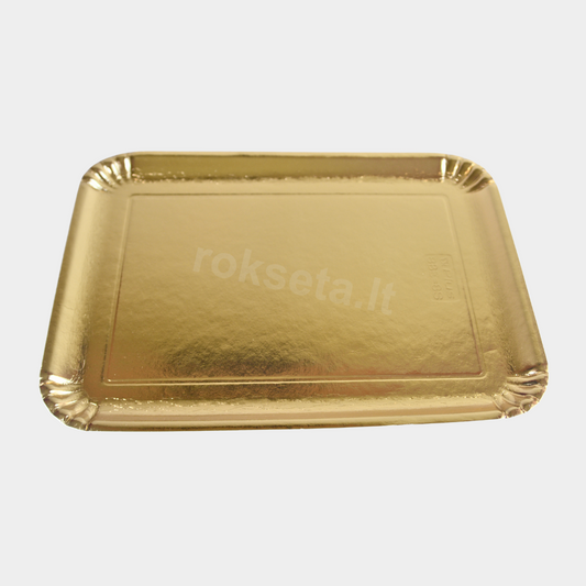 Auksinės spalvos popierinis padėklas 17,3 x 24,2  3S