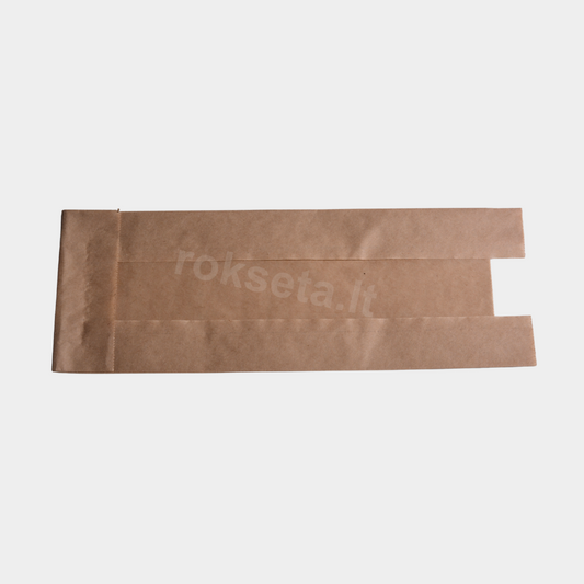 Brown paper bags 90x40x590 mm with window 250 pcs.