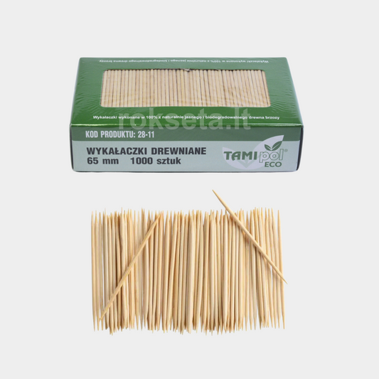 Mediniai dantų krapstukai (pak. 1000 vnt.)