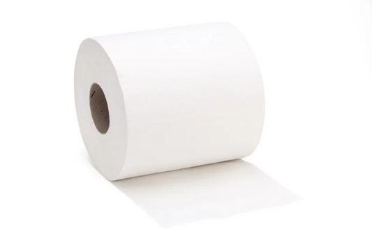 Towels in roll 1 layer, white 300 m.