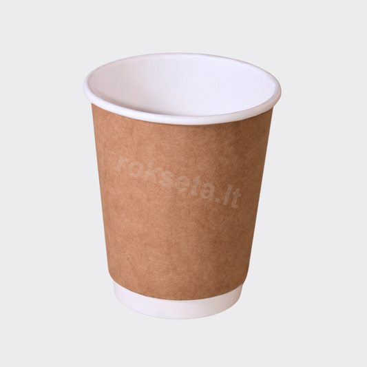 Paper cups 300 ml brown double