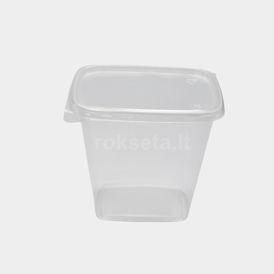 Rectangular box 500 ml. with lid 100 pcs.