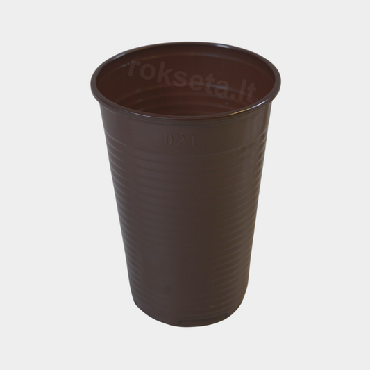 PP glasses 200ml (brown) 100 pcs.
