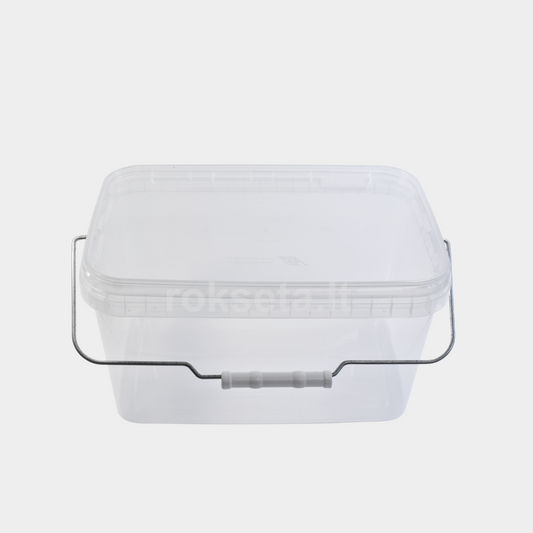 Rectangular bucket 5800 ml. with lid