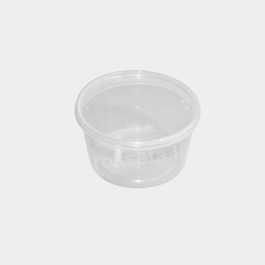 Round box 200 ml. with lid 100 pcs.
