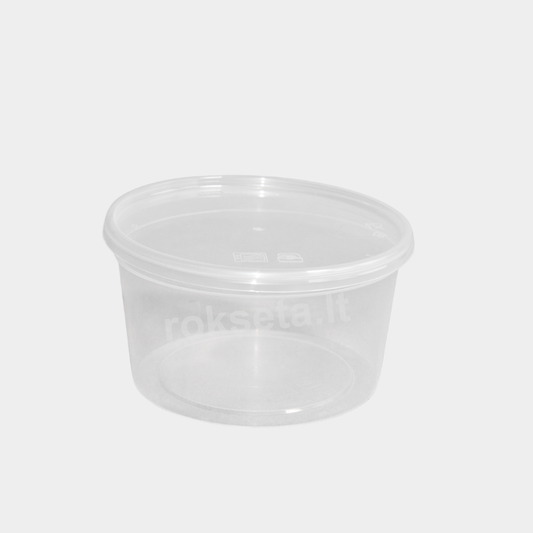 Round box 250ml with lid 100 pcs.