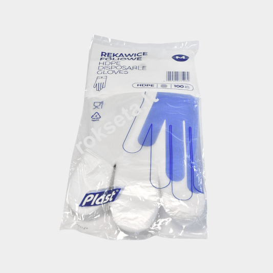 Disposable plastic gloves 100pcs size M