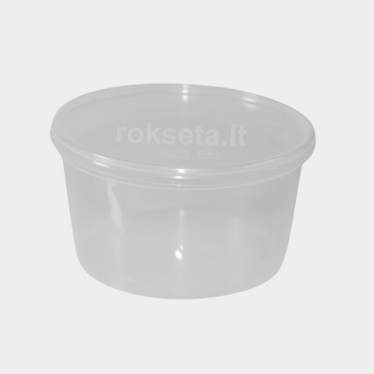 Box K - 806 round 400 ml. with lid 100 pcs.