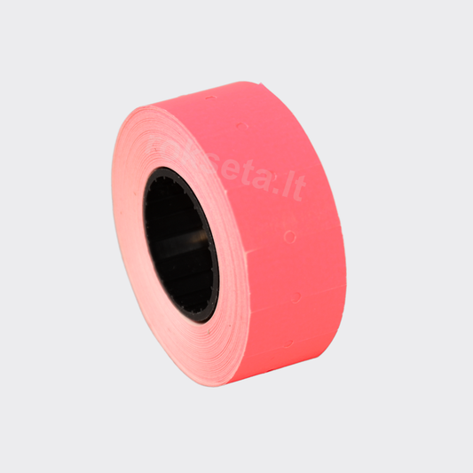 Lipnios kainų etiketės 22x12mm banguotos, spalvotos