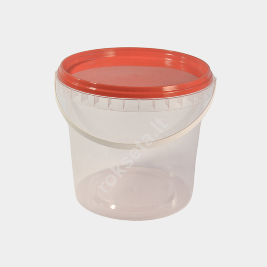 Kibirėlis 1000 ml. su raudonu dangteliu.