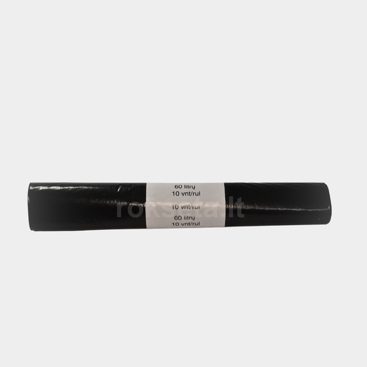 Garbage bags in a roll 60x75 cm. 60 L 10 pcs.