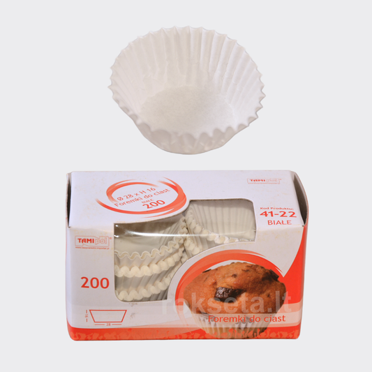 Baking basket white 70x20 mm. 200 pcs.