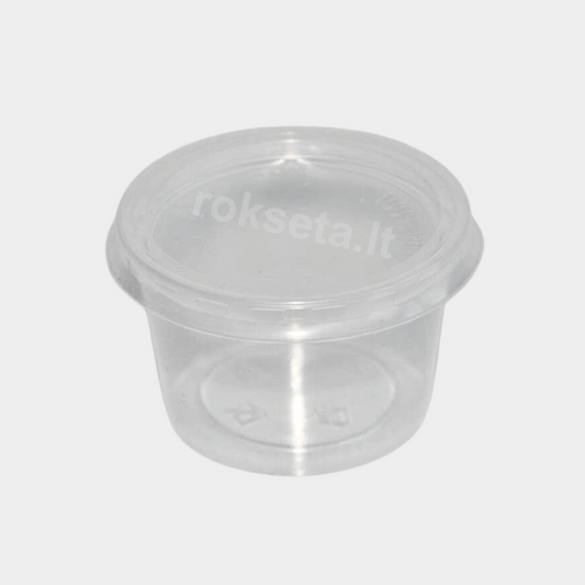 Round box for sauce K-715 50ml. with cover 100 pcs.
