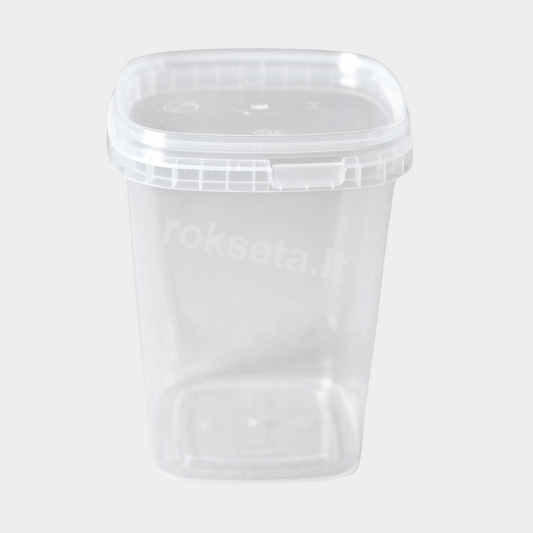 Hermetically sealed can with lid 520 ml.