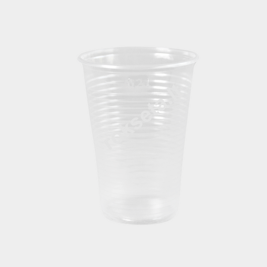 PP glasses 200ml (transparent) 100 pcs.